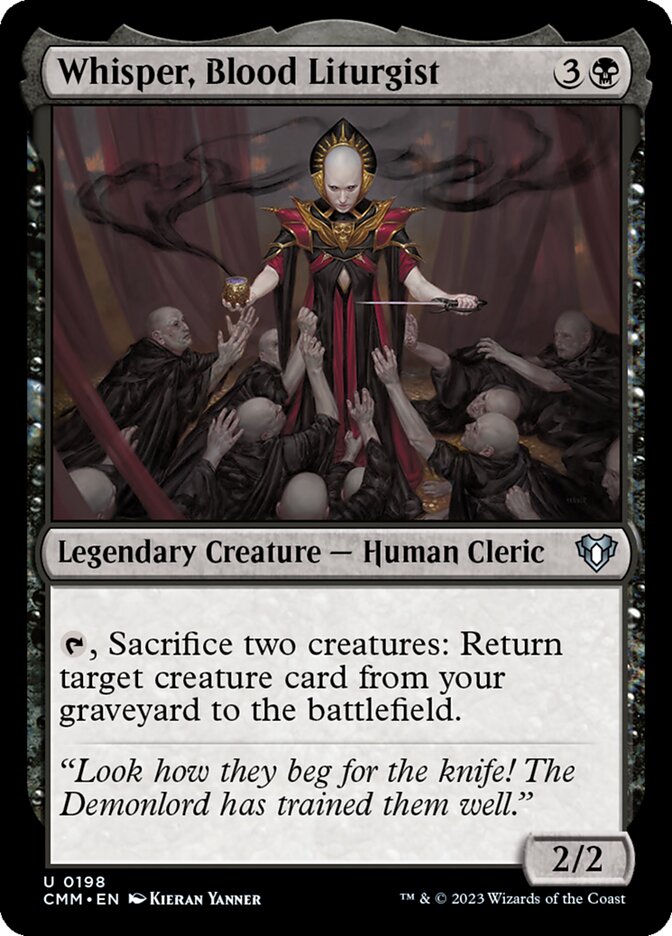 Whisper, Blood Liturgist [Commander Masters] (198)