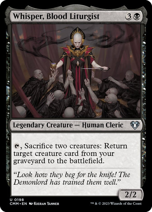 Whisper, Blood Liturgist [Commander Masters] (198)