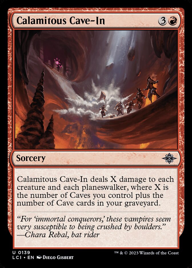 Calamitous Cave-In [The Lost Caverns of Ixalan] (139)