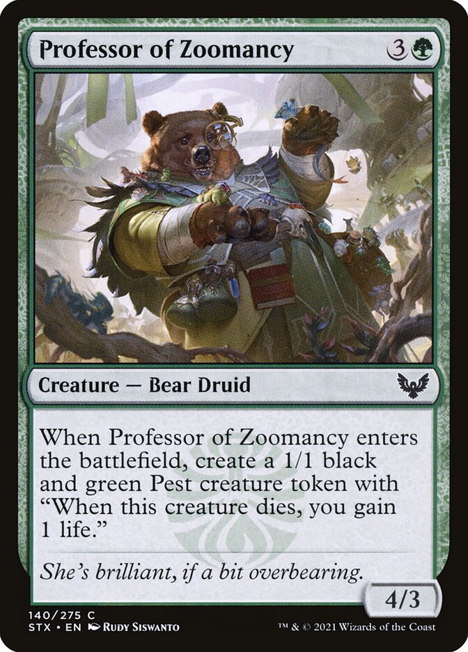 Professor of Zoomancy [Strixhaven: School of Mages] (140)
