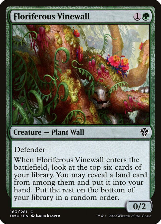 Floriferous Vinewall [Dominaria United] (163)