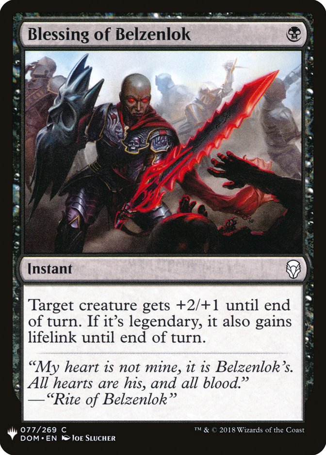 Blessing of Belzenlok [The List] (DOM-77)
