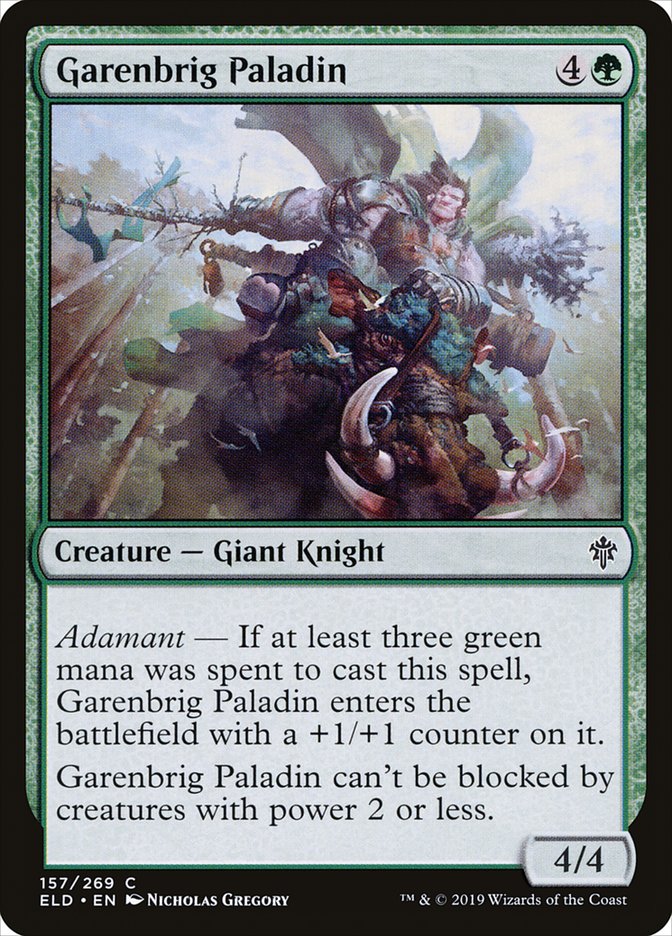 Garenbrig Paladin [Throne of Eldraine] (157)