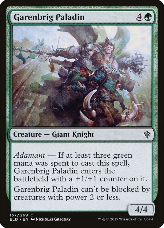 Garenbrig Paladin [Throne of Eldraine] (157)