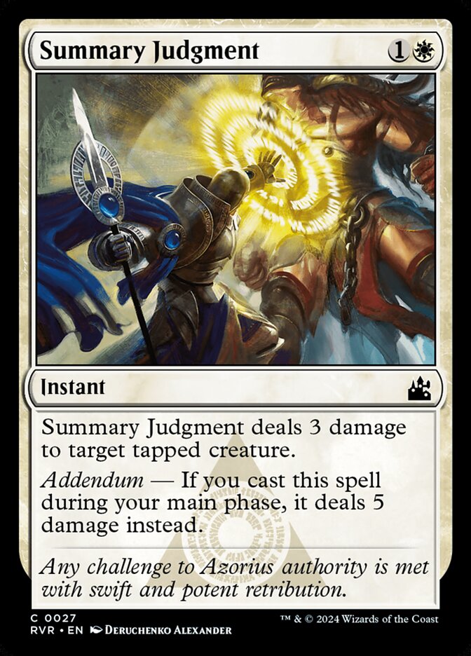 Summary Judgment [Ravnica Remastered] (27)