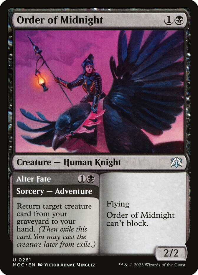 Order of Midnight // Alter Fate [March of the Machine Commander] (261)