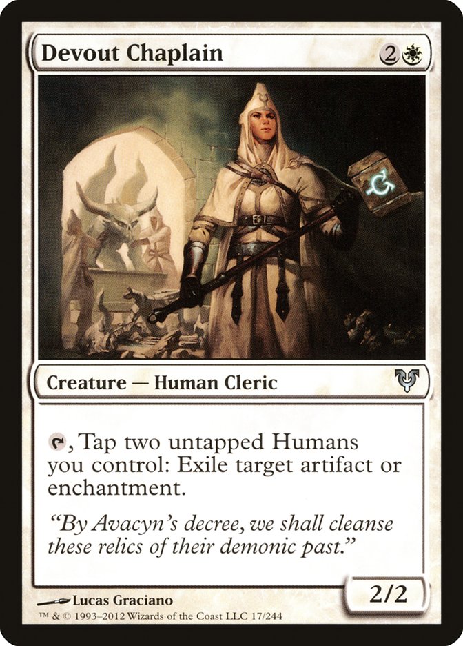 Devout Chaplain [Avacyn Restored] (17)