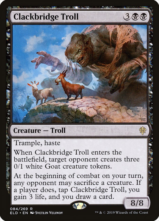 Clackbridge Troll [Throne of Eldraine] (84)