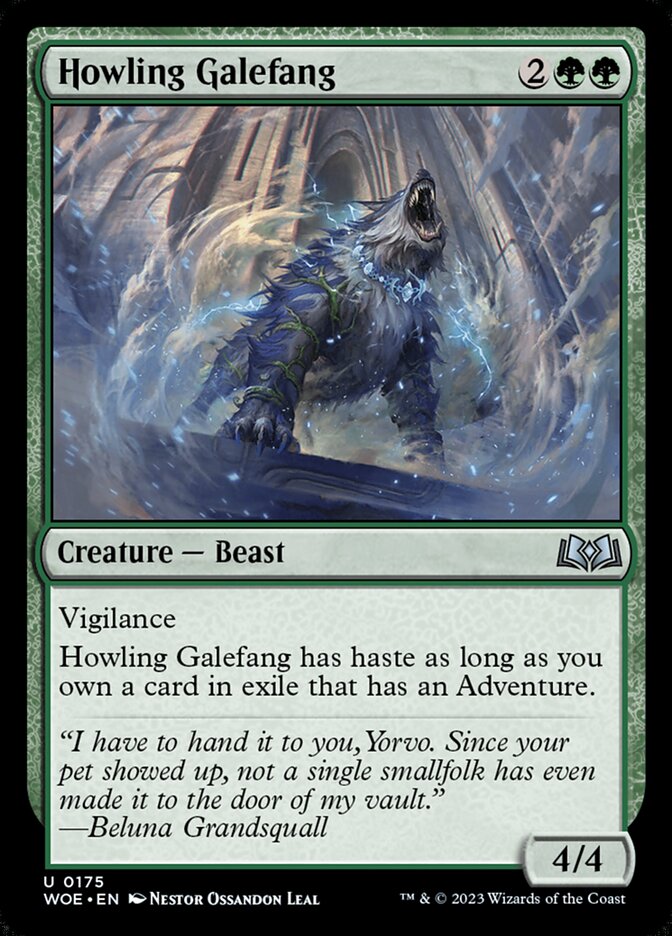 Howling Galefang [Wilds of Eldraine] (175)