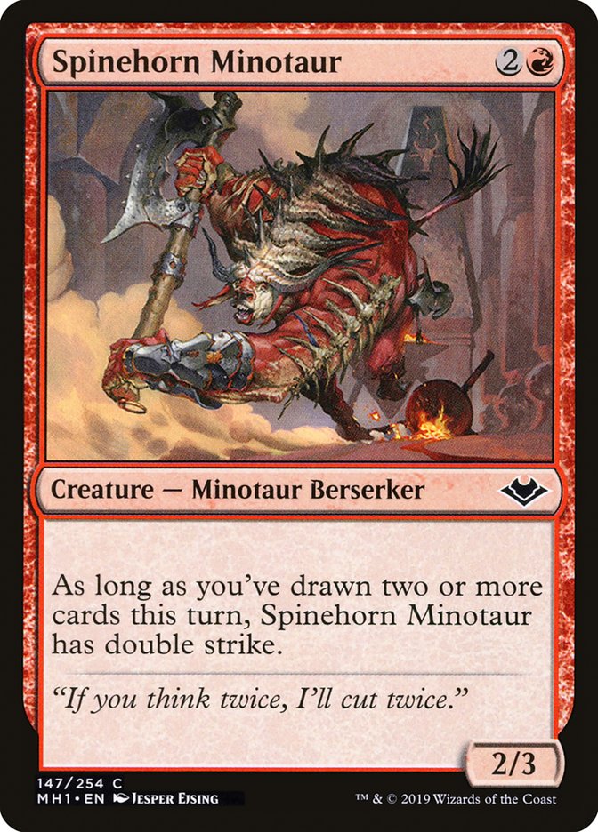 Spinehorn Minotaur [Modern Horizons] (147)