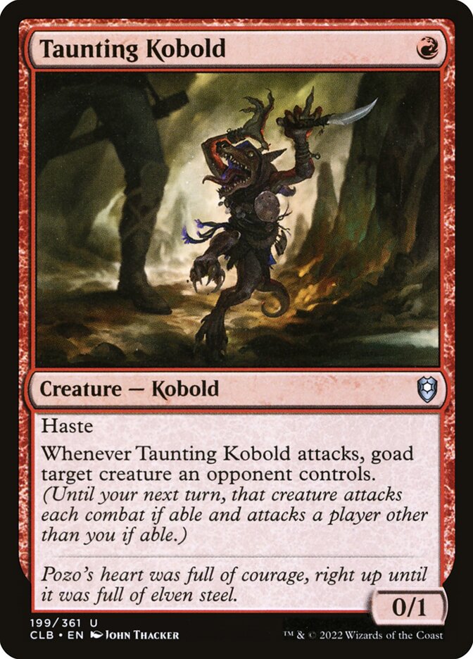 Taunting Kobold [Commander Legends: Battle for Baldur's Gate] (199)