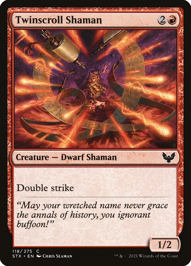 Twinscroll Shaman [Strixhaven: School of Mages] (118)