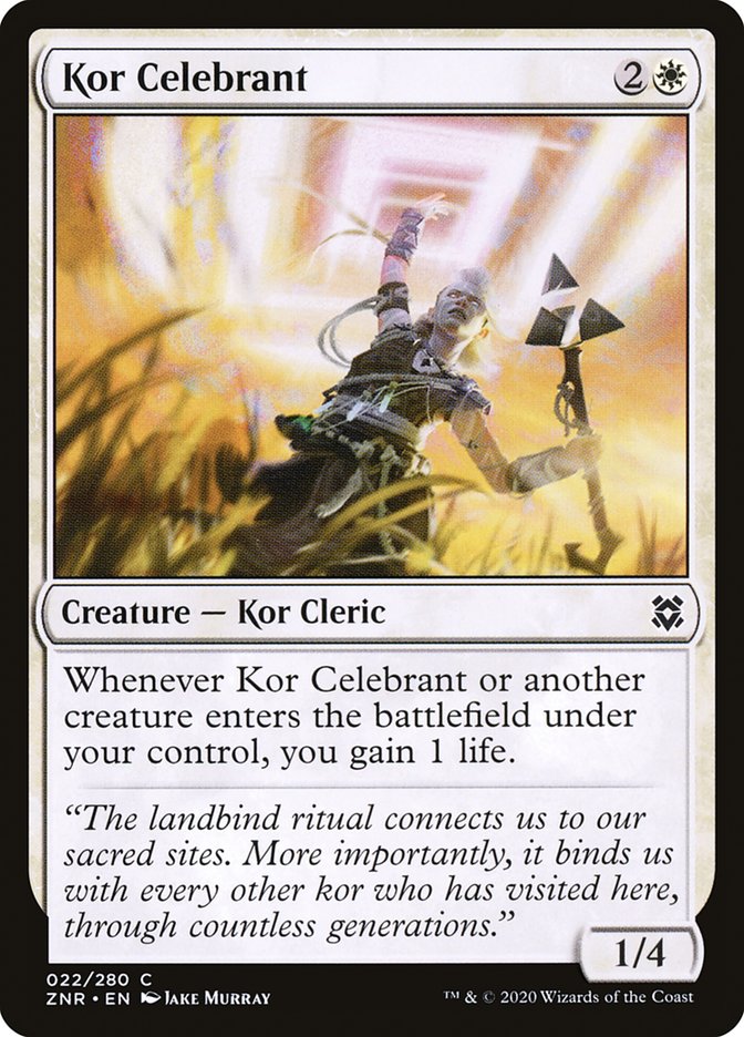 Kor Celebrant [Zendikar Rising] (22)