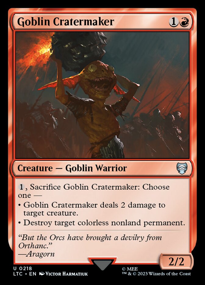 Goblin Cratermaker [Tales of Middle-earth Commander] (218)