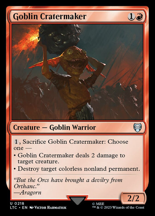 Goblin Cratermaker [Tales of Middle-earth Commander] (218)