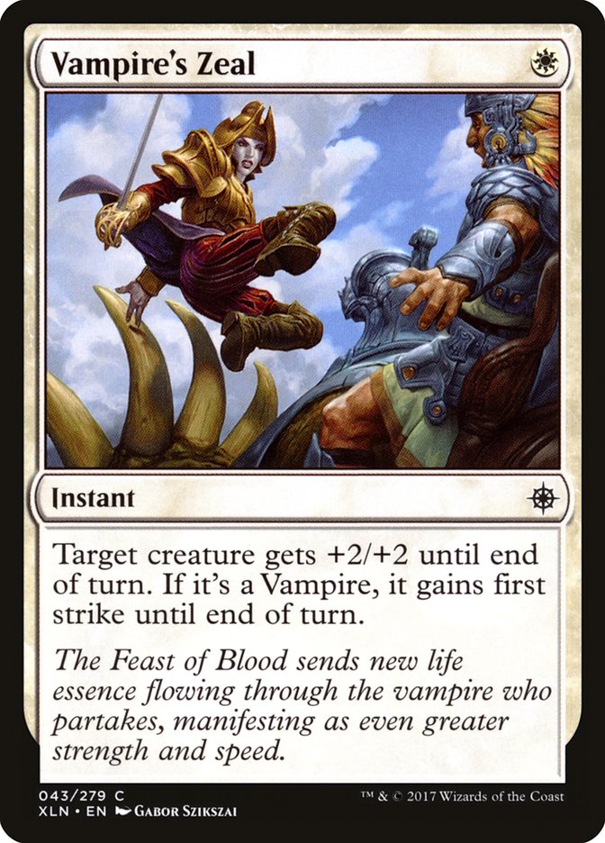 Vampire's Zeal [Ixalan] (43)