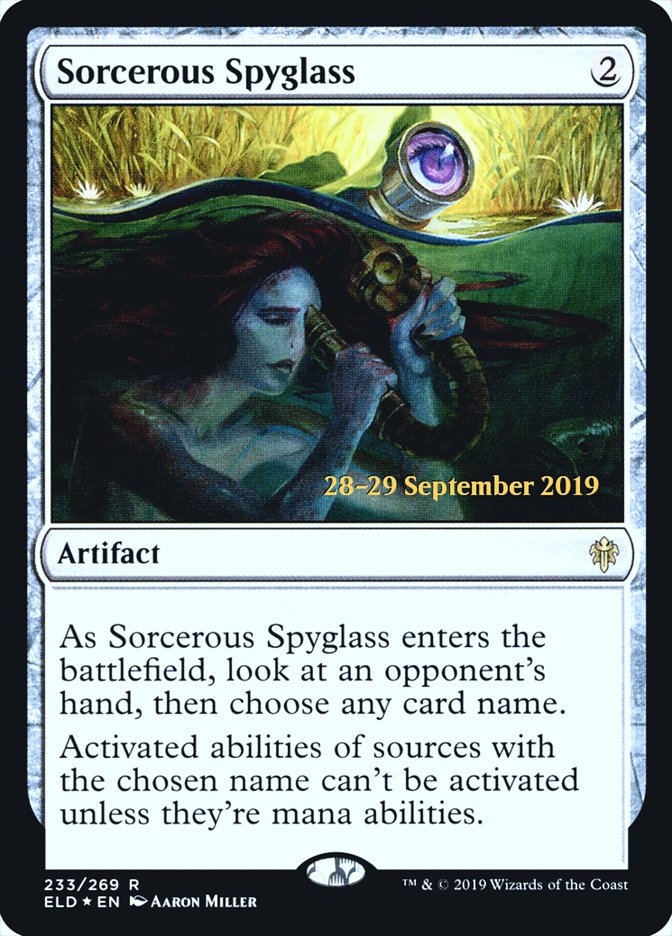 Sorcerous Spyglass [Throne of Eldraine Promos] (233s)
