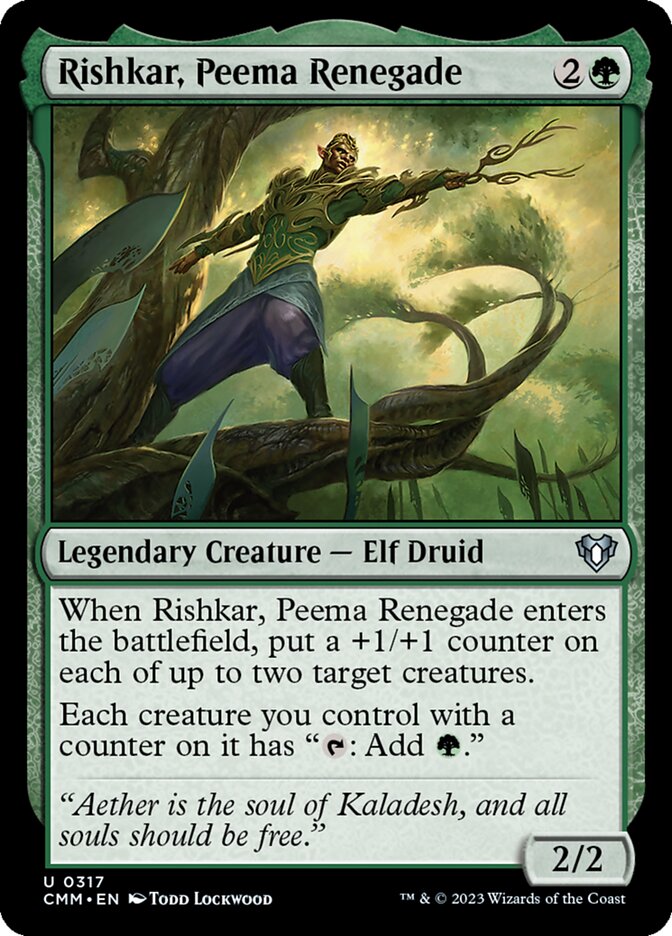 Rishkar, Peema Renegade [Commander Masters] (317)
