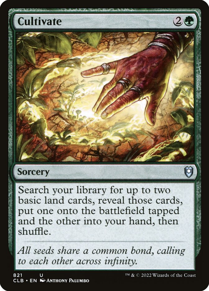 Cultivate [Commander Legends: Battle for Baldur's Gate] (821)