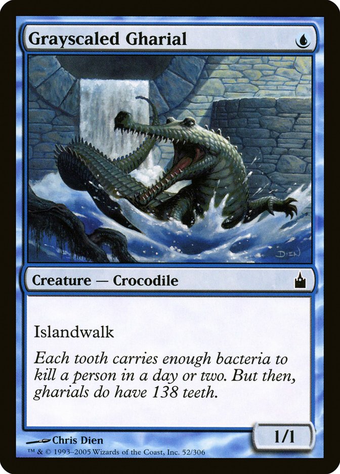 Grayscaled Gharial [Ravnica: City of Guilds] (52)