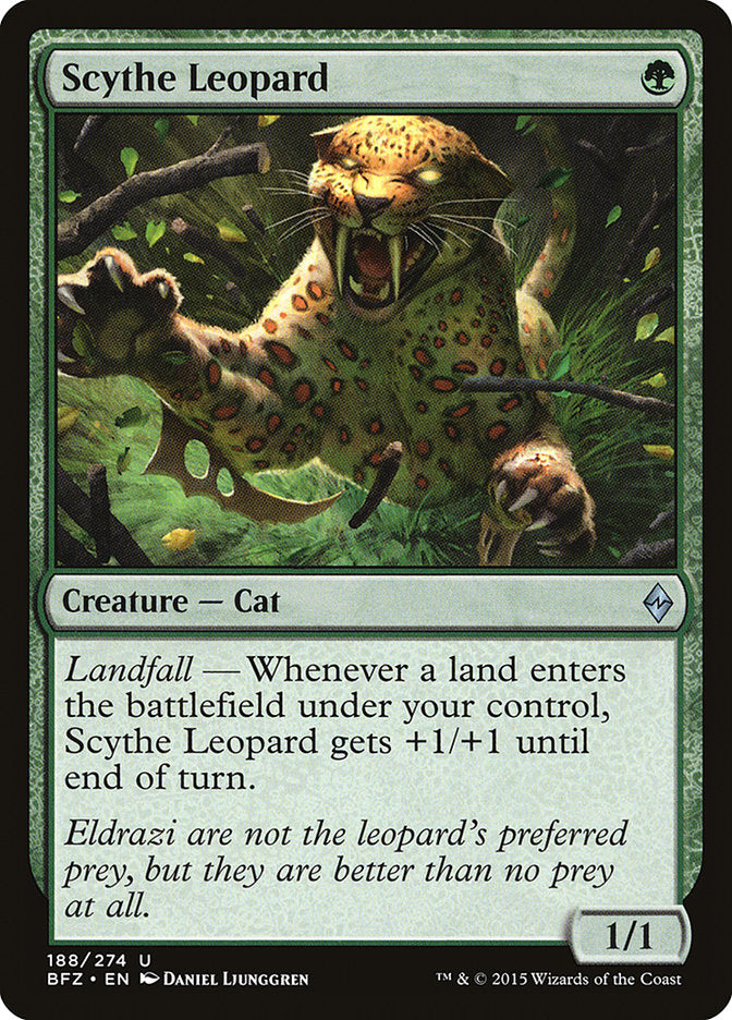 Scythe Leopard [Battle for Zendikar] (188)