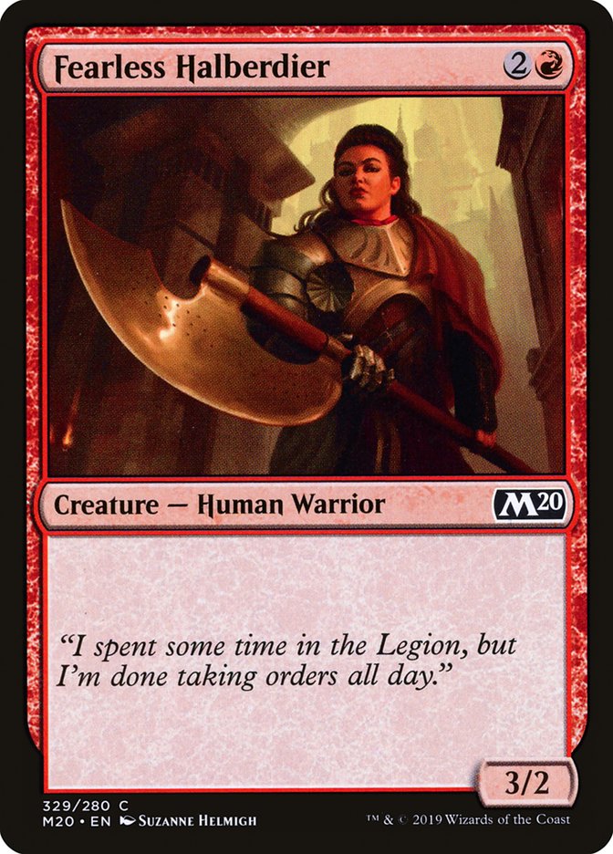 Fearless Halberdier [Core Set 2020] (329)