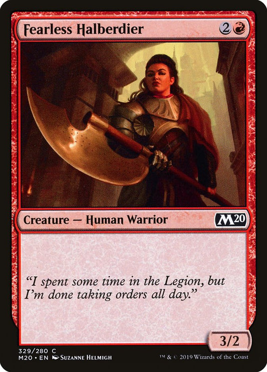 Fearless Halberdier [Core Set 2020] (329)