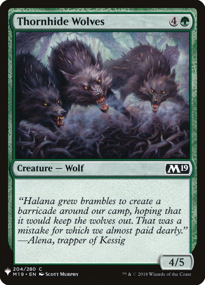 Thornhide Wolves [The List] (M19-204)