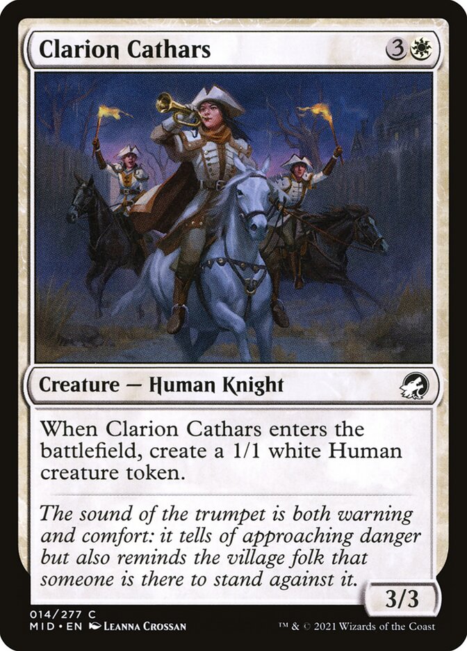 Clarion Cathars [Innistrad: Midnight Hunt] (14)