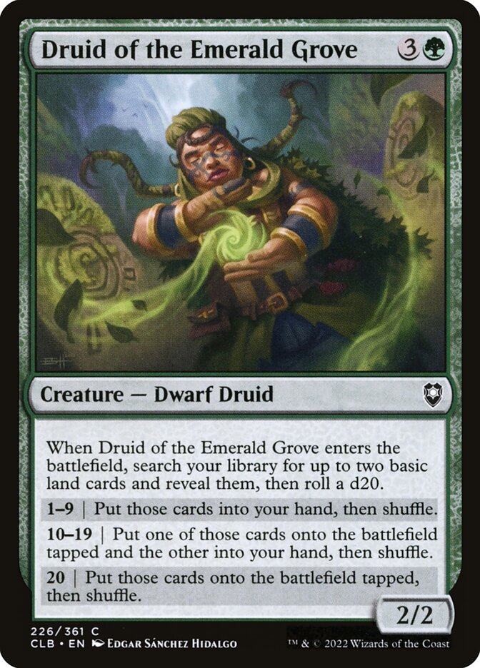 Druid of the Emerald Grove [Commander Legends: Battle for Baldur's Gate] (226)