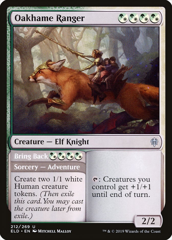 Oakhame Ranger // Bring Back [Throne of Eldraine] (212)