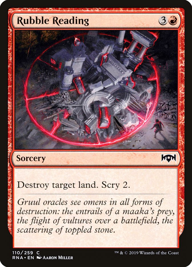 Rubble Reading [Ravnica Allegiance] (110)