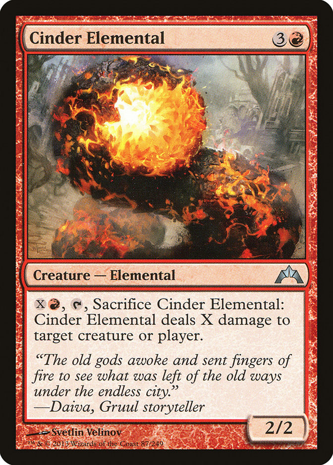 Cinder Elemental [Gatecrash] (87)