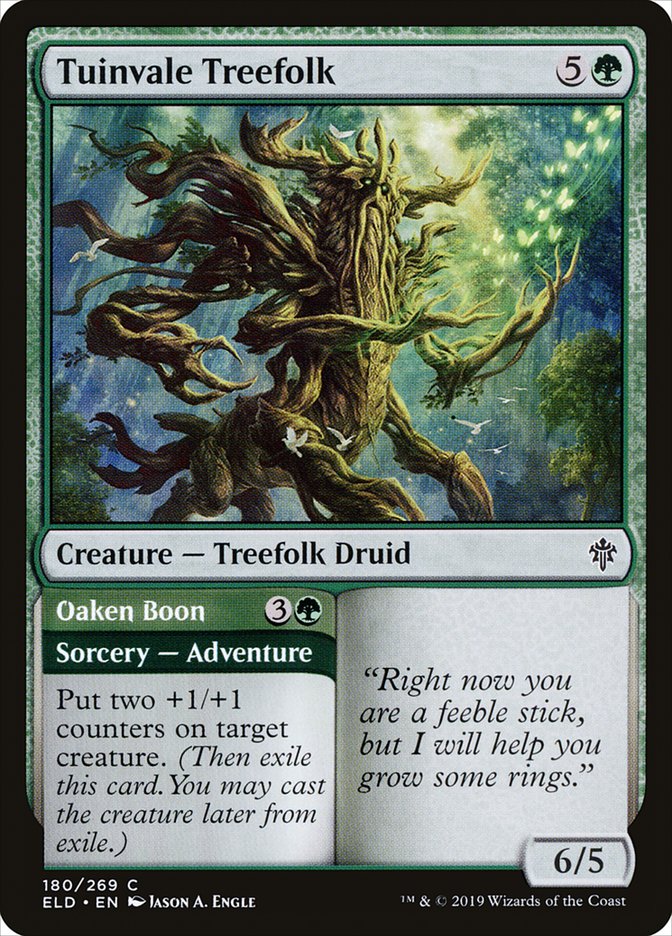 Tuinvale Treefolk // Oaken Boon [Throne of Eldraine] (180)