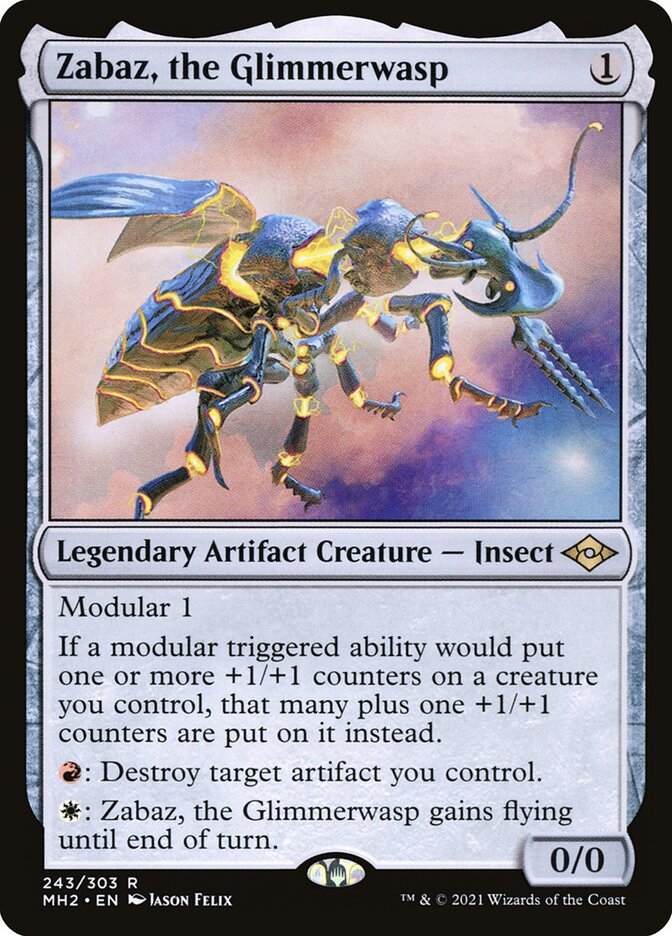Zabaz, the Glimmerwasp [Modern Horizons 2] (243)