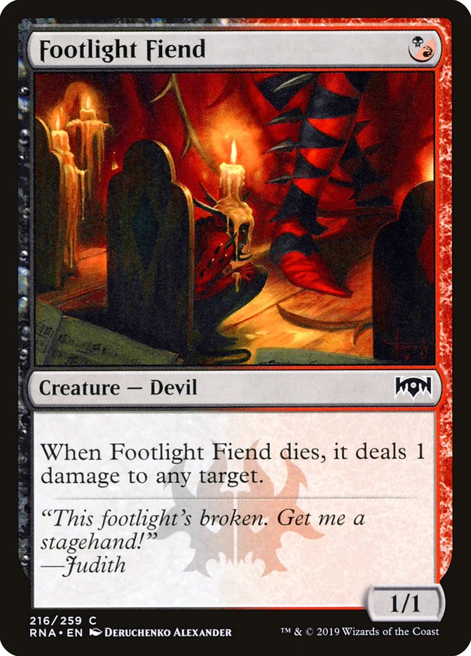 Footlight Fiend [Ravnica Allegiance] (216)