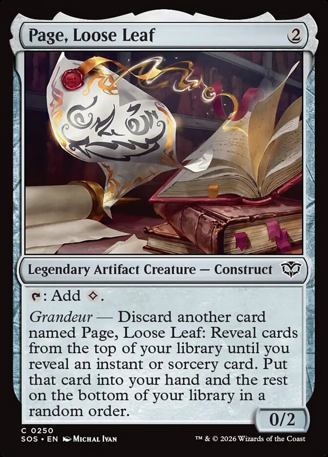 Page, Loose Leaf [Secrets of Strixhaven] (250)