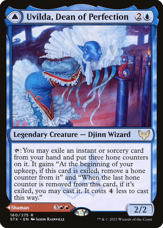 Uvilda, Dean of Perfection // Nassari, Dean of Expression [Strixhaven: School of Mages] (160)