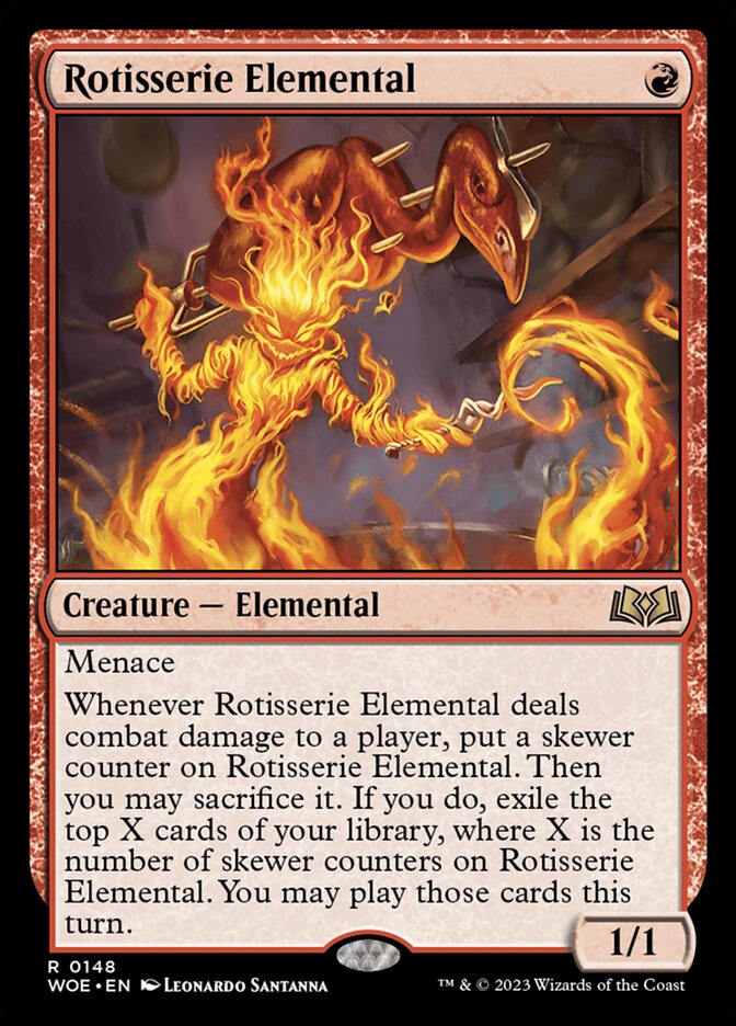 Rotisserie Elemental [Wilds of Eldraine] (148)