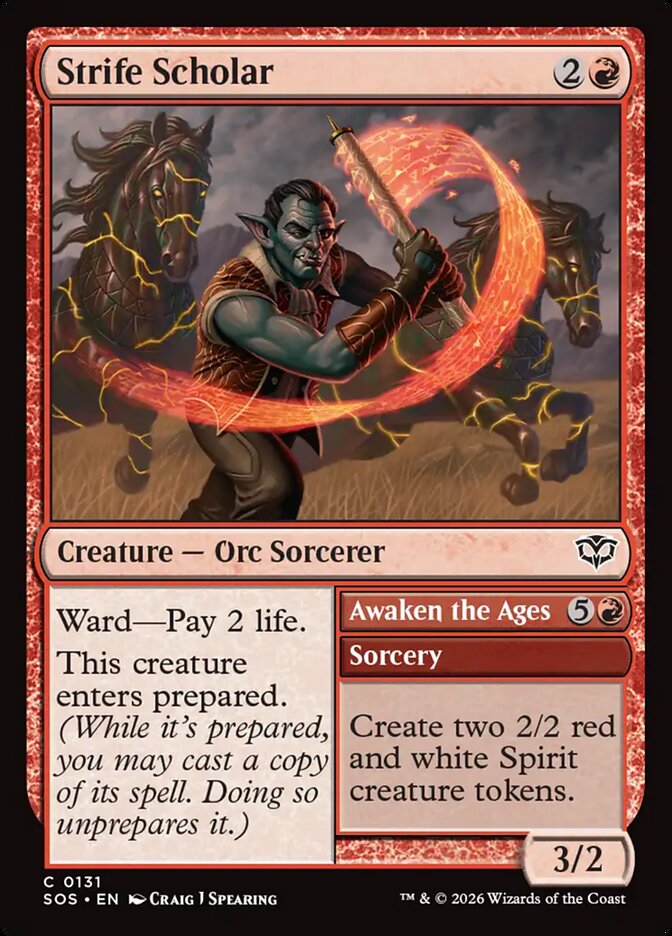 Strife Scholar // Awaken the Ages [Secrets of Strixhaven] (131)
