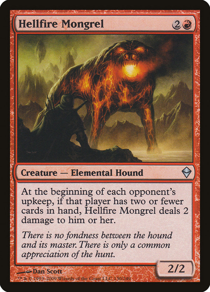 Hellfire Mongrel [Zendikar] (130)