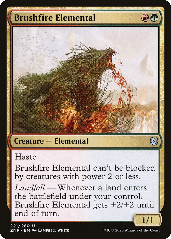 Brushfire Elemental [Zendikar Rising] (221)