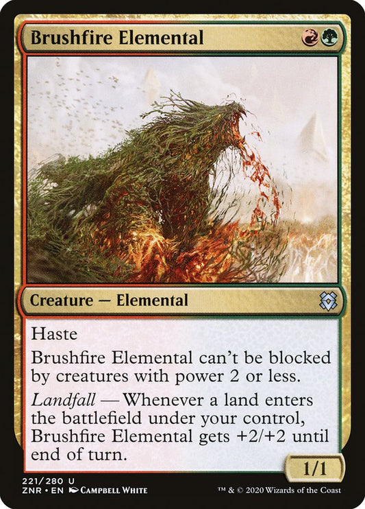 Brushfire Elemental [Zendikar Rising] (221)