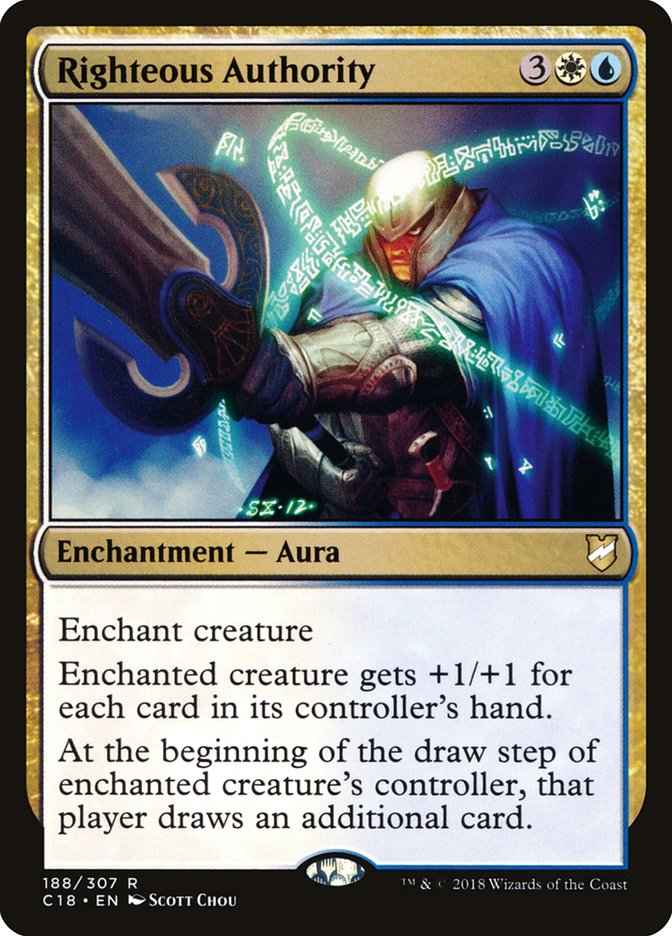 Righteous Authority [Commander 2018] (188)