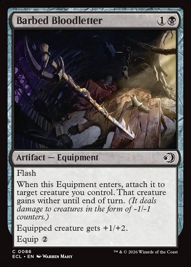 Barbed Bloodletter [Lorwyn Eclipsed] (86)