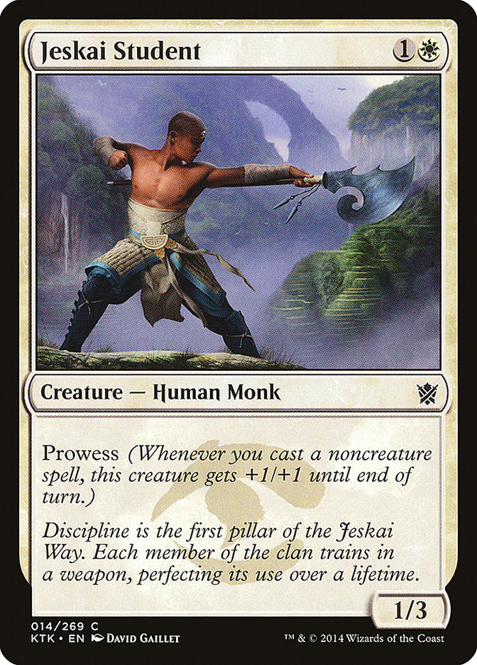 Jeskai Student [Khans of Tarkir] (14)