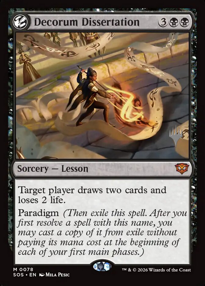 Decorum Dissertation [Secrets of Strixhaven Promos] (78p)