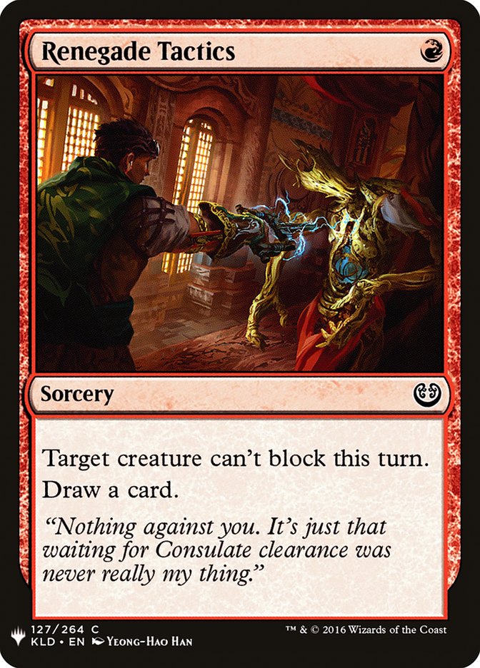 Renegade Tactics [The List] (KLD-127)