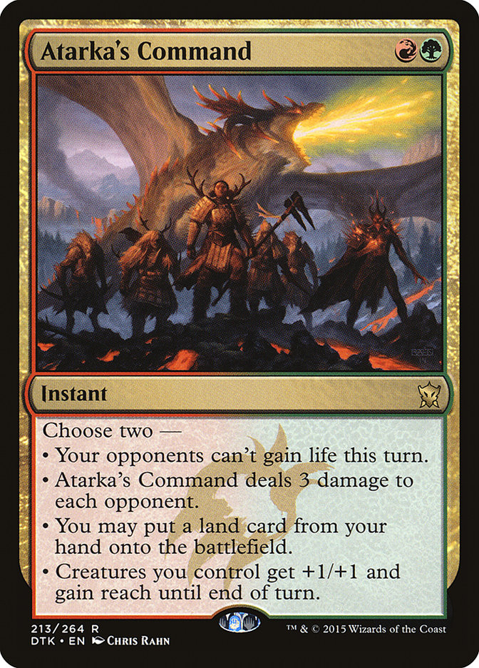 Atarka's Command [Dragons of Tarkir] (213)