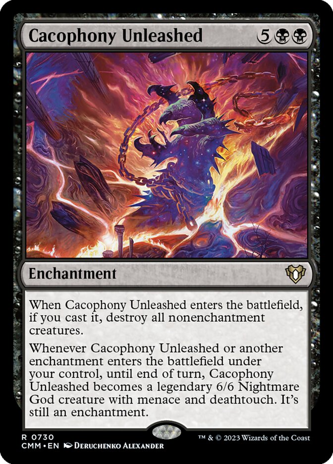 Cacophony Unleashed [Commander Masters] (730)